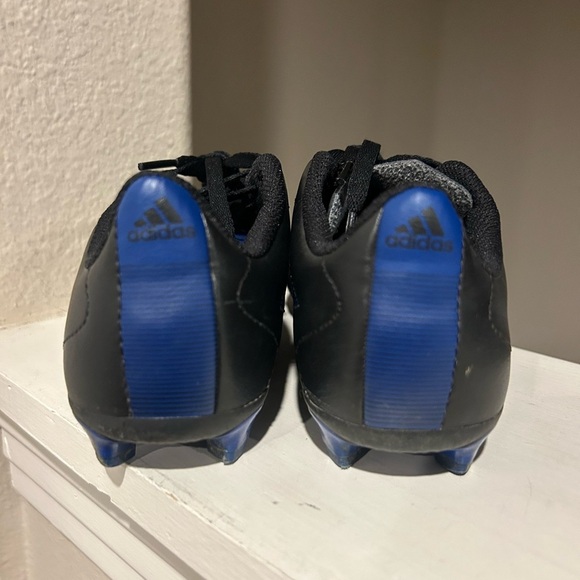 Adidas Goletto VIII Firm Ground Kids Shoes Sz 2.5 Black Royal Blue Soccer Cleats - Picture 8 of 11